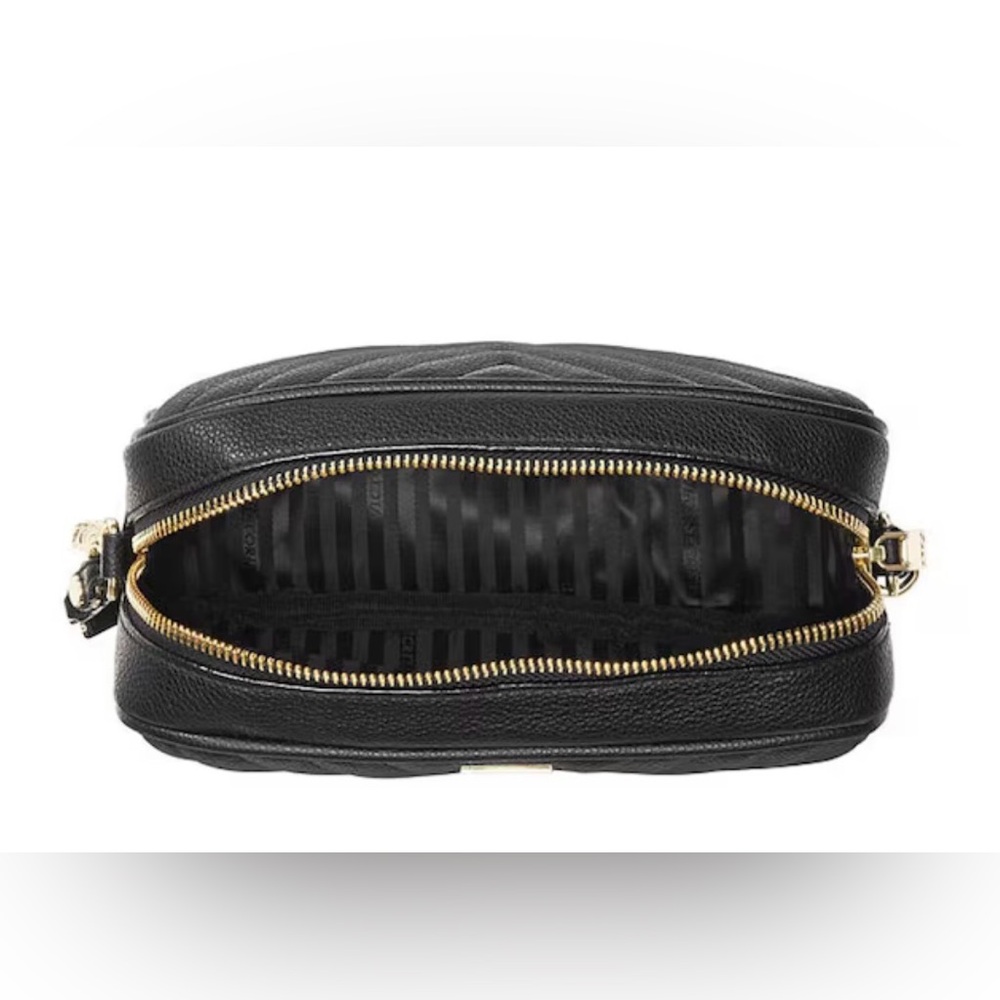 Victoria’s Secret Camera Crossbody Bag & Continental Wallet Black Logo VS - Picture 4 of 11